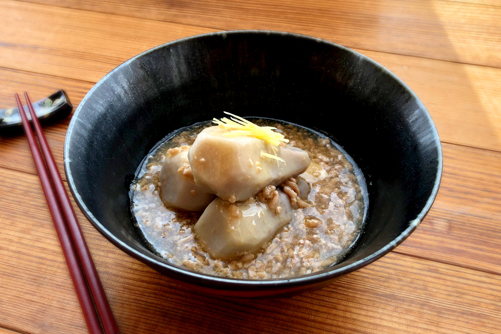 海老芋の鶏そぼろあんかけ