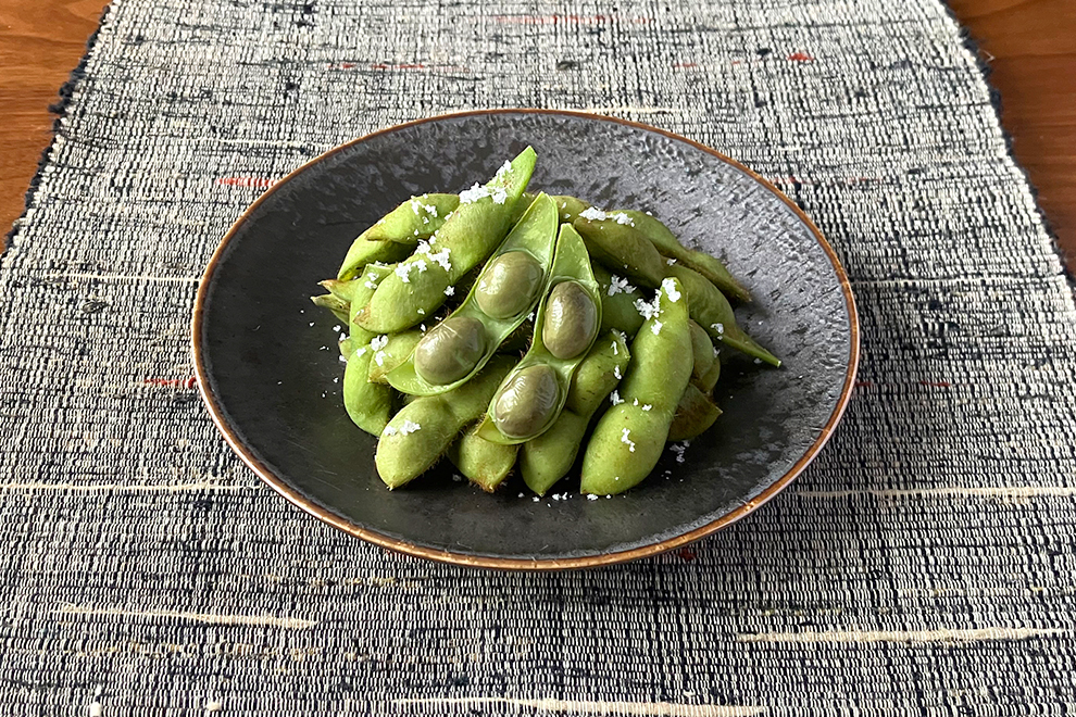 京丹波黒枝豆の塩茹で