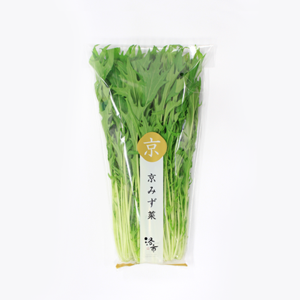 京みず菜の豚バラ巻きレンジ蒸し