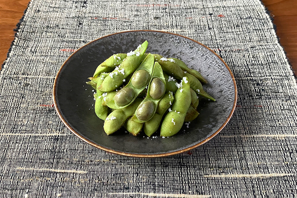 京丹波黒枝豆の塩茹で