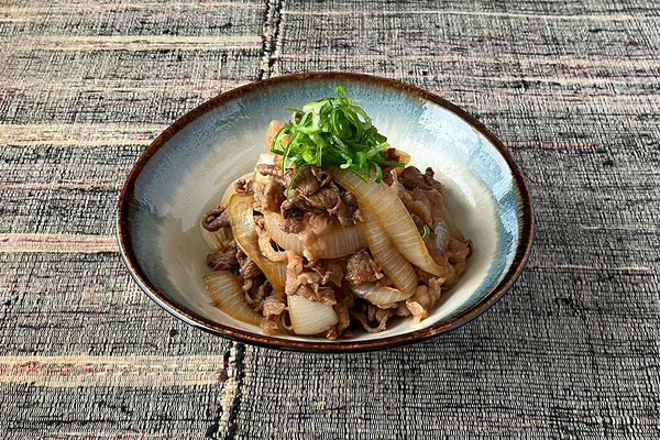 京新たまねぎと牛肉の炊いたん